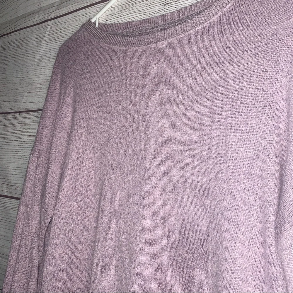 Zella purple heather girls soft material long sleeve shirt